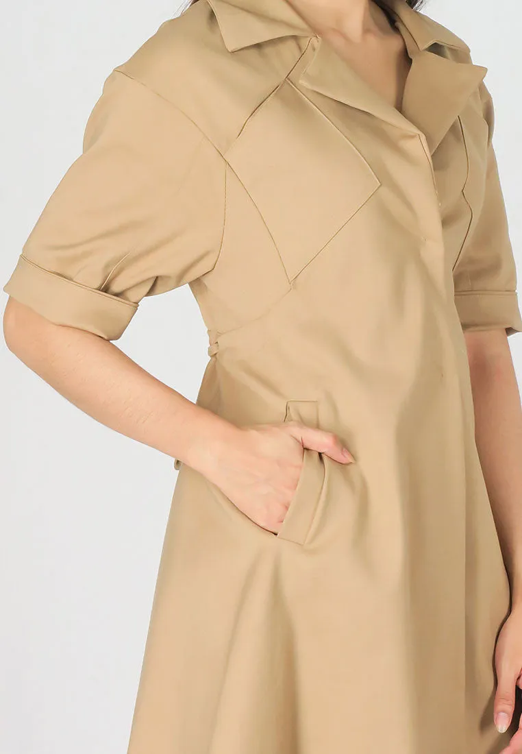 เสื้อโค้ทกันหนาว - Elegant Long Trench Coat Jacket with Rope