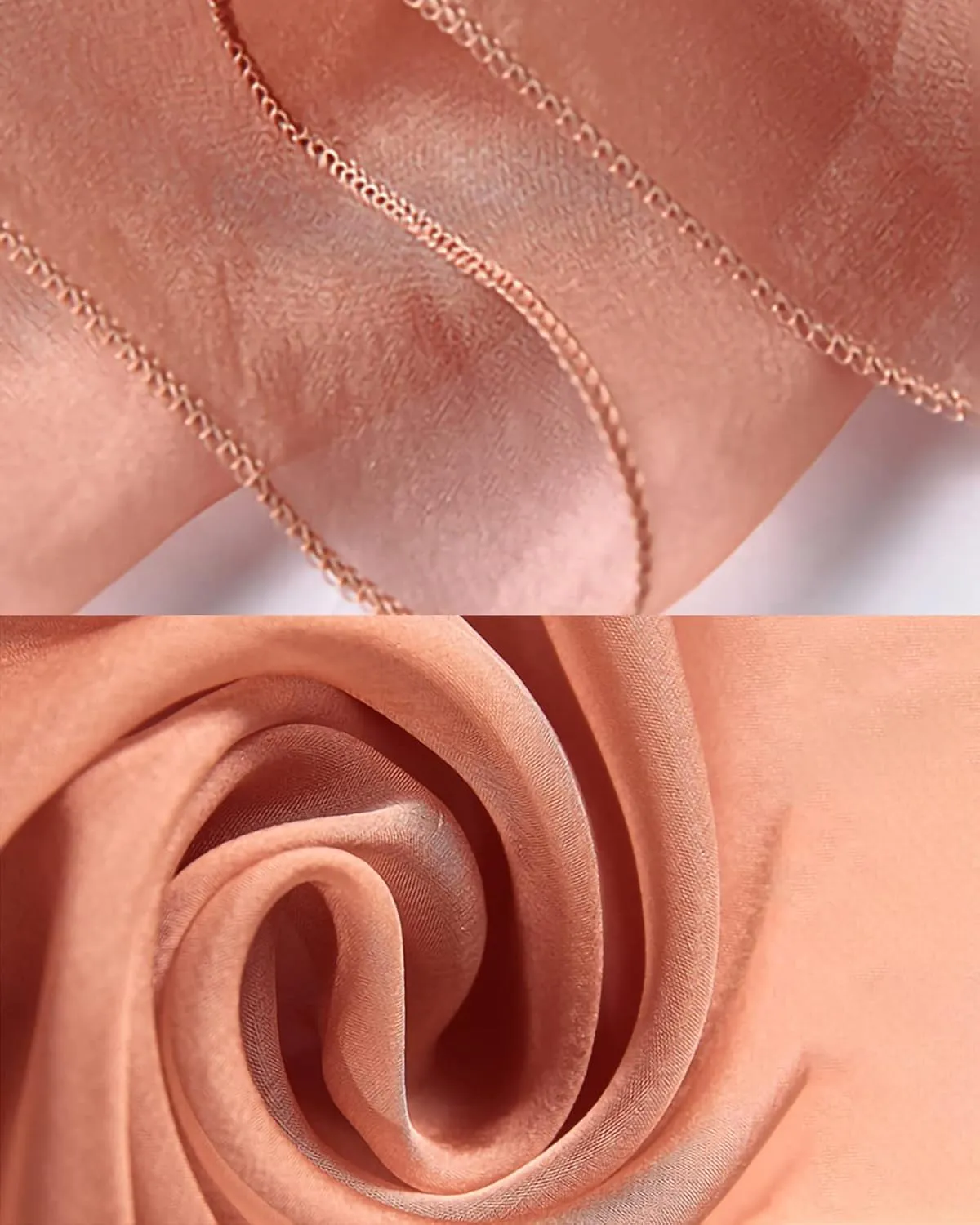 100% Mulberry Silk Chiffon Scarf Solid Color Large for Women, Long Lightweight Silk Shawl Wrap
