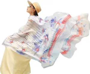 100% Mulberry Silk Scarf Large Pashmina Floral Shawls and Wraps for Evening Dresses Satin Long Scarfs Dupatta Women