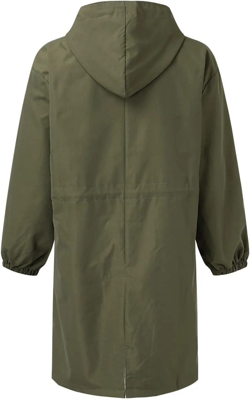 2023 Women's Trench Coat Long Double-Breasted Fall Fashion Windbreaker Jackets Classic Lapel Slim Overcoat Outerwear