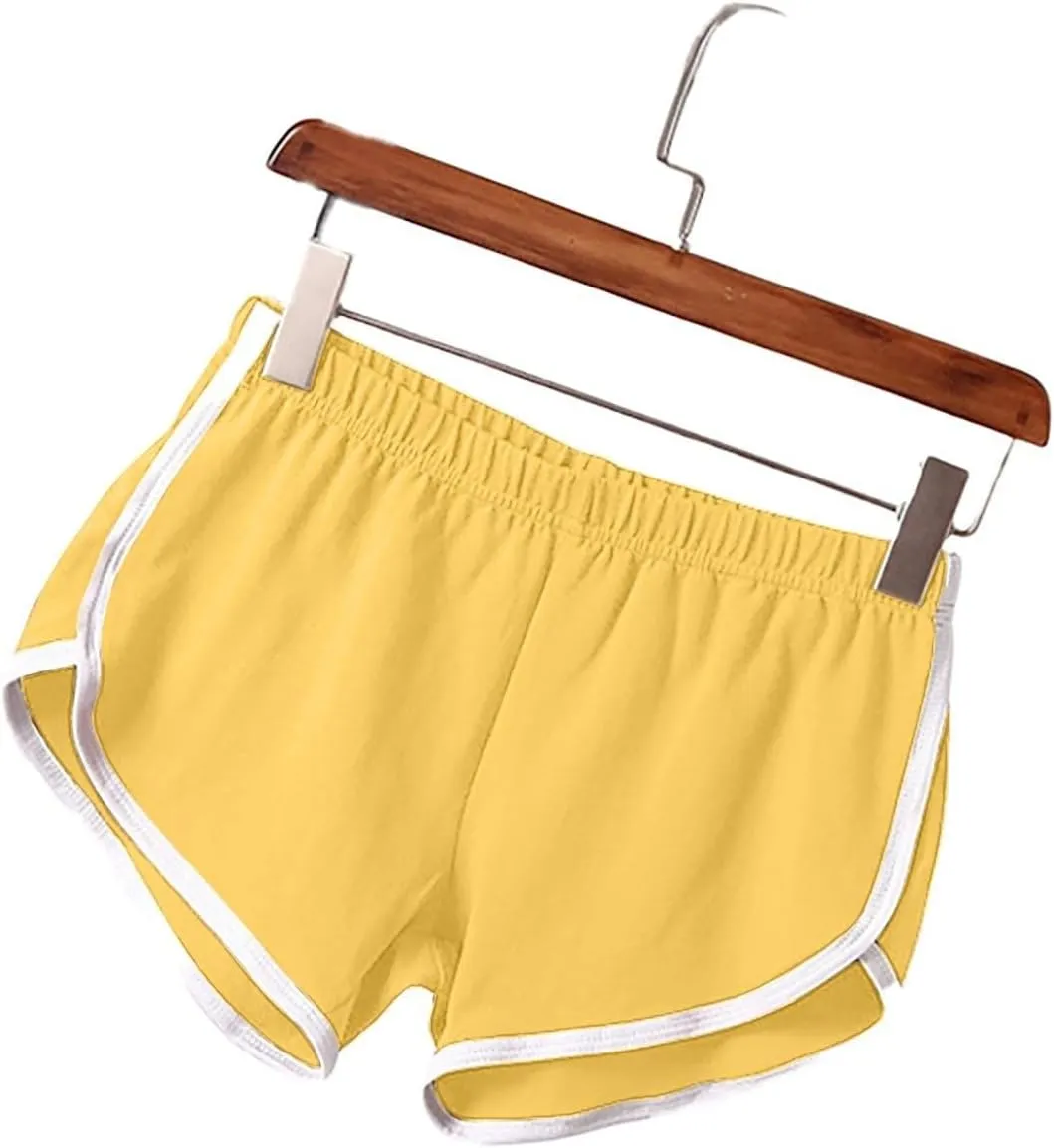 3PC Shorts for Women Plus Size High Waisted Casual Cute Y2k Shorts Athletic Running Workout Gym Sweat Shorts Pack