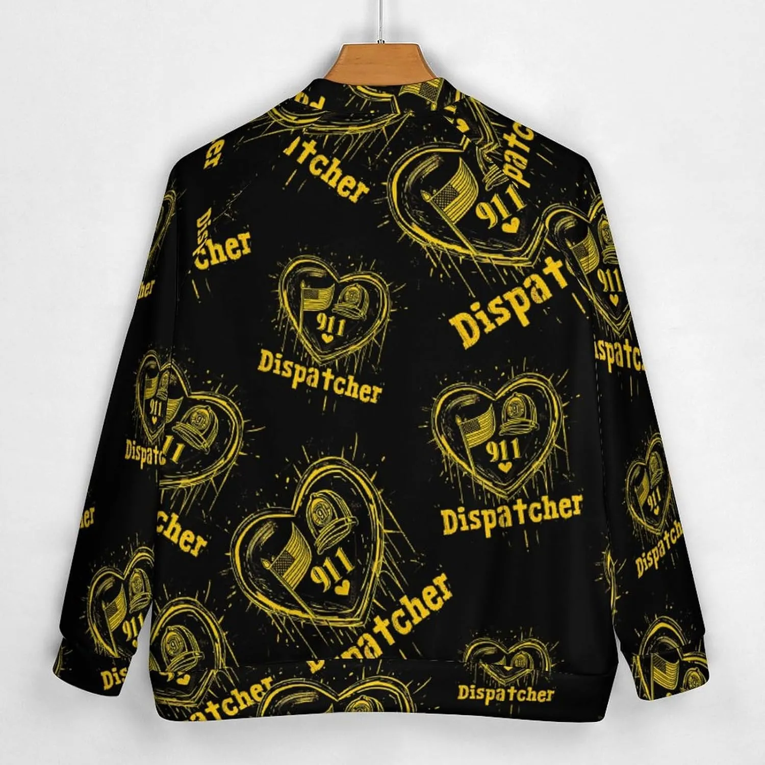 911 Diapatcher U.S.A Flag Lightweight Men's Baseball Jackets Relaxed Fit Varsity Bomber Jacket Windbreaker Coat