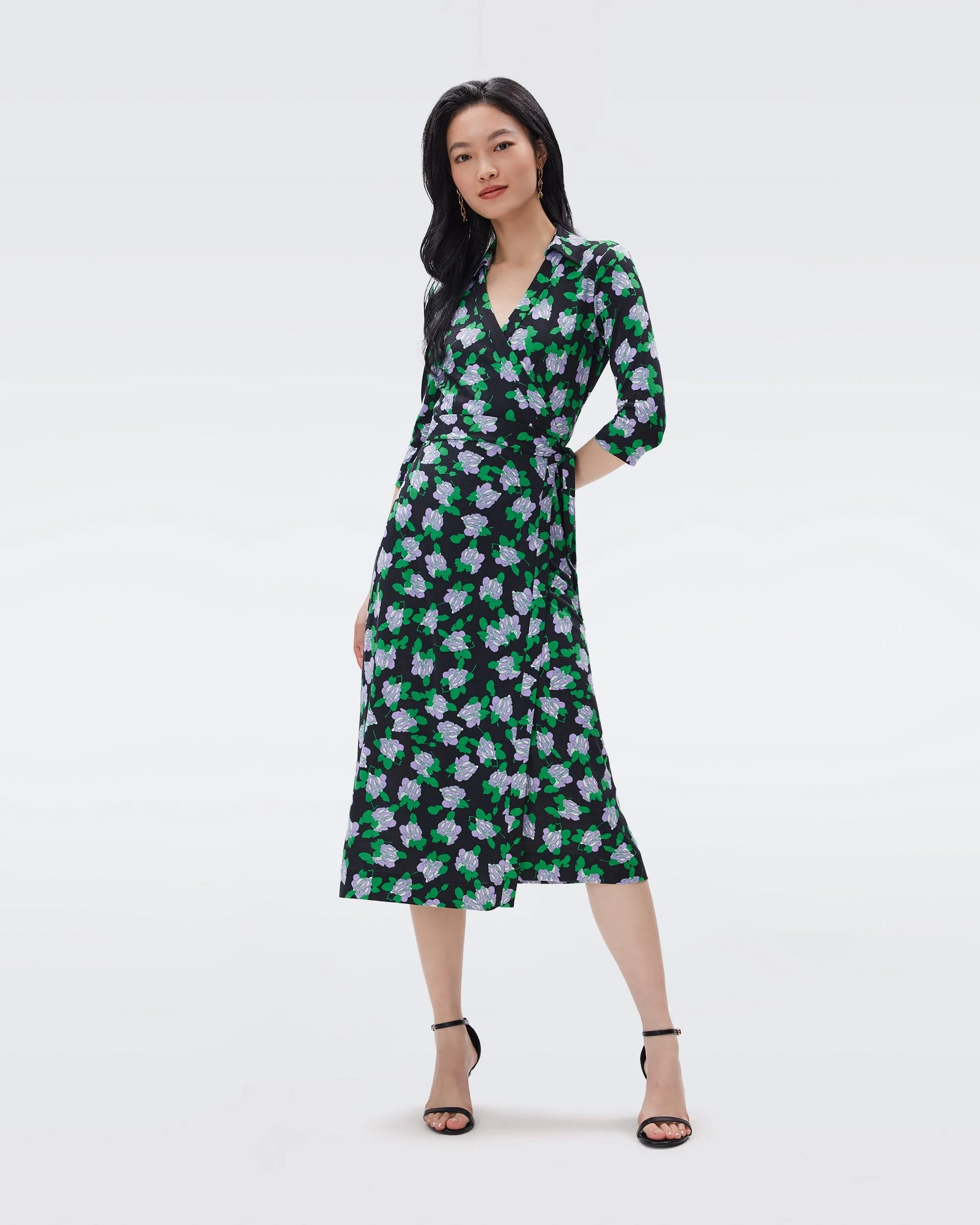Abigail Silk Jersey Wrap Dress