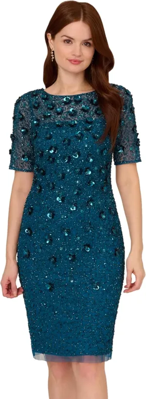 Adrianna Papell Women's Beaded Cocktail Dress