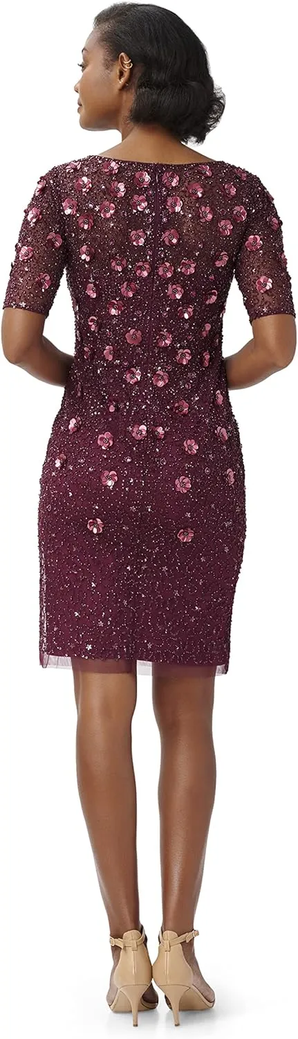 Adrianna Papell Women's Beaded Cocktail Dress