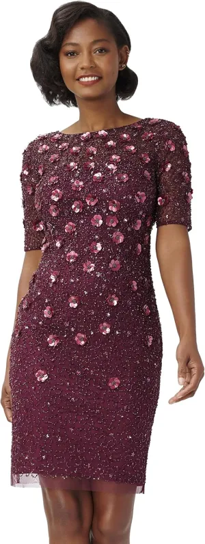 Adrianna Papell Women's Beaded Cocktail Dress
