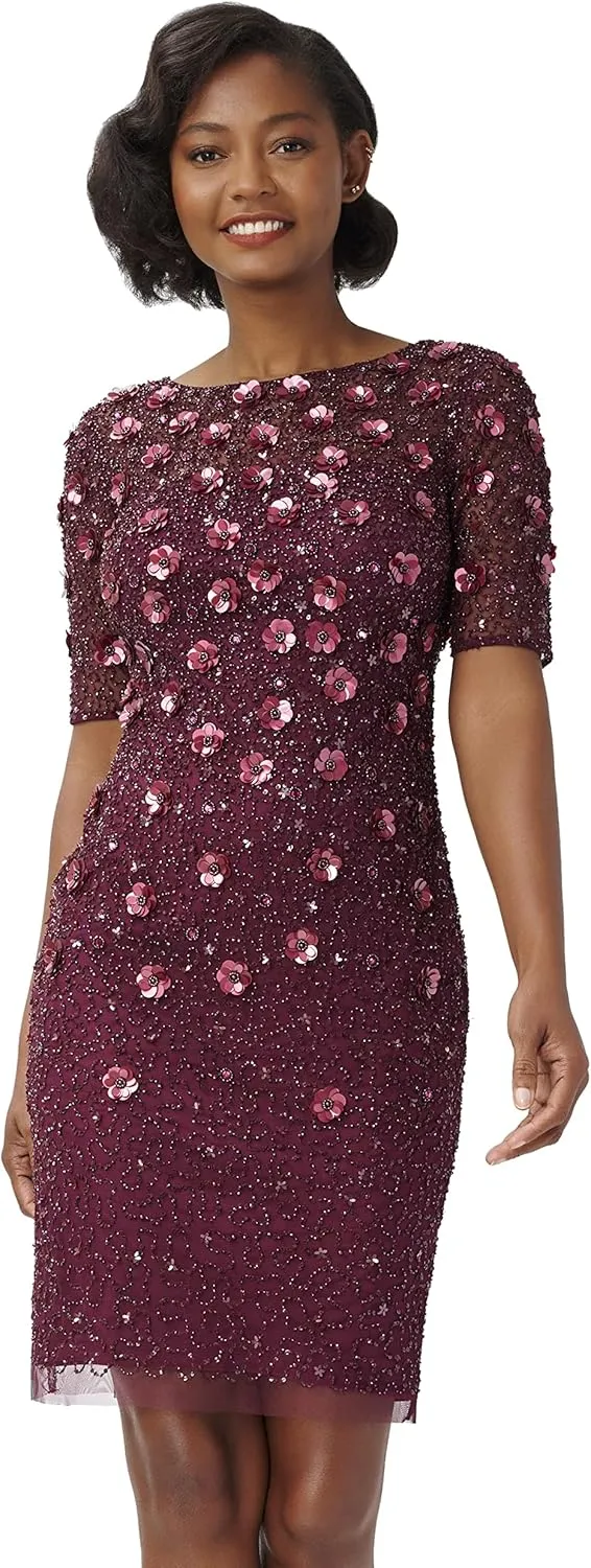 Adrianna Papell Women's Beaded Cocktail Dress