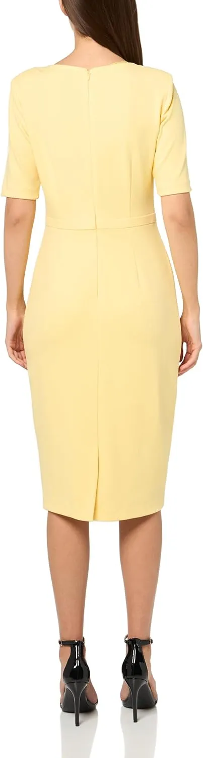 Adrianna Papell Women's Mini Bow Front Sheath Dress