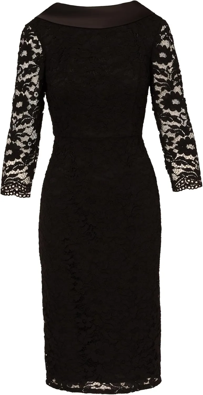 Adrianna Papell Women's Roll Neck Sheath Dress