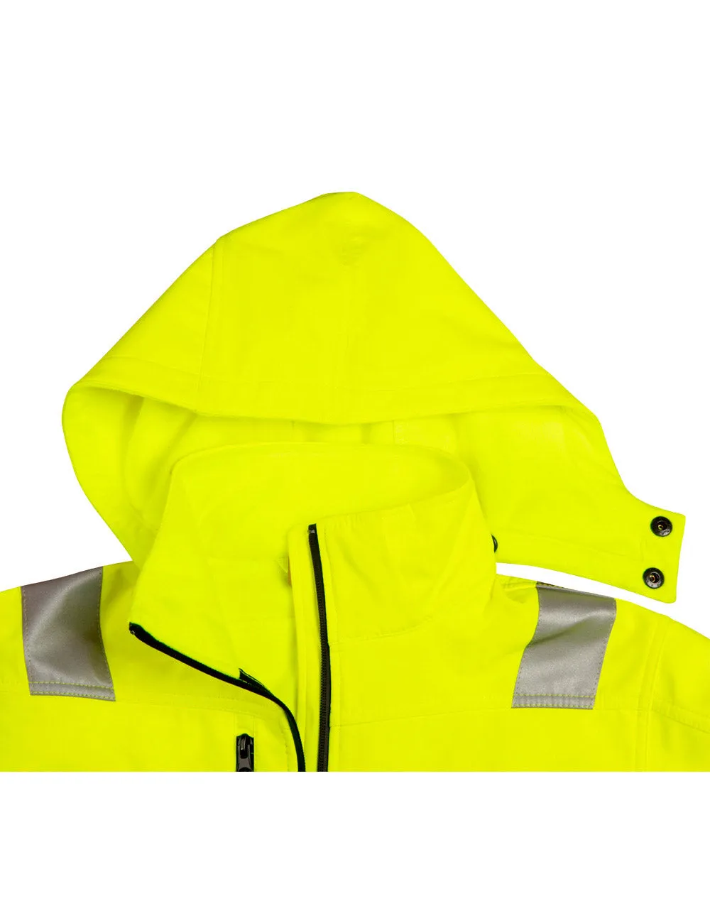 Adults Hi-Vis Heavy Duty Softshell Jacket with 3M Tapes SW30