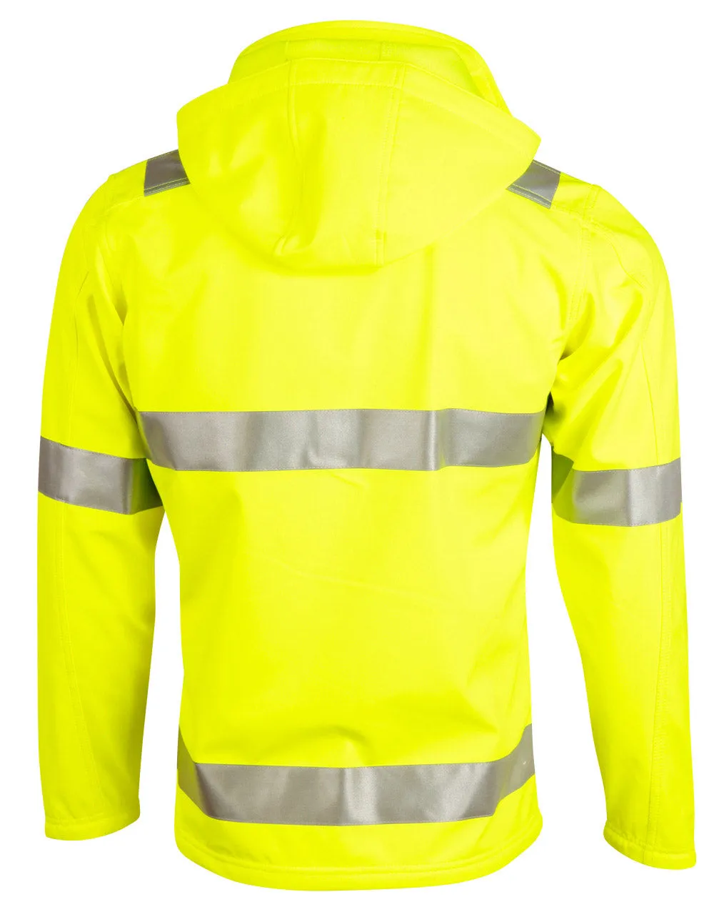 Adults Hi-Vis Heavy Duty Softshell Jacket with 3M Tapes SW30