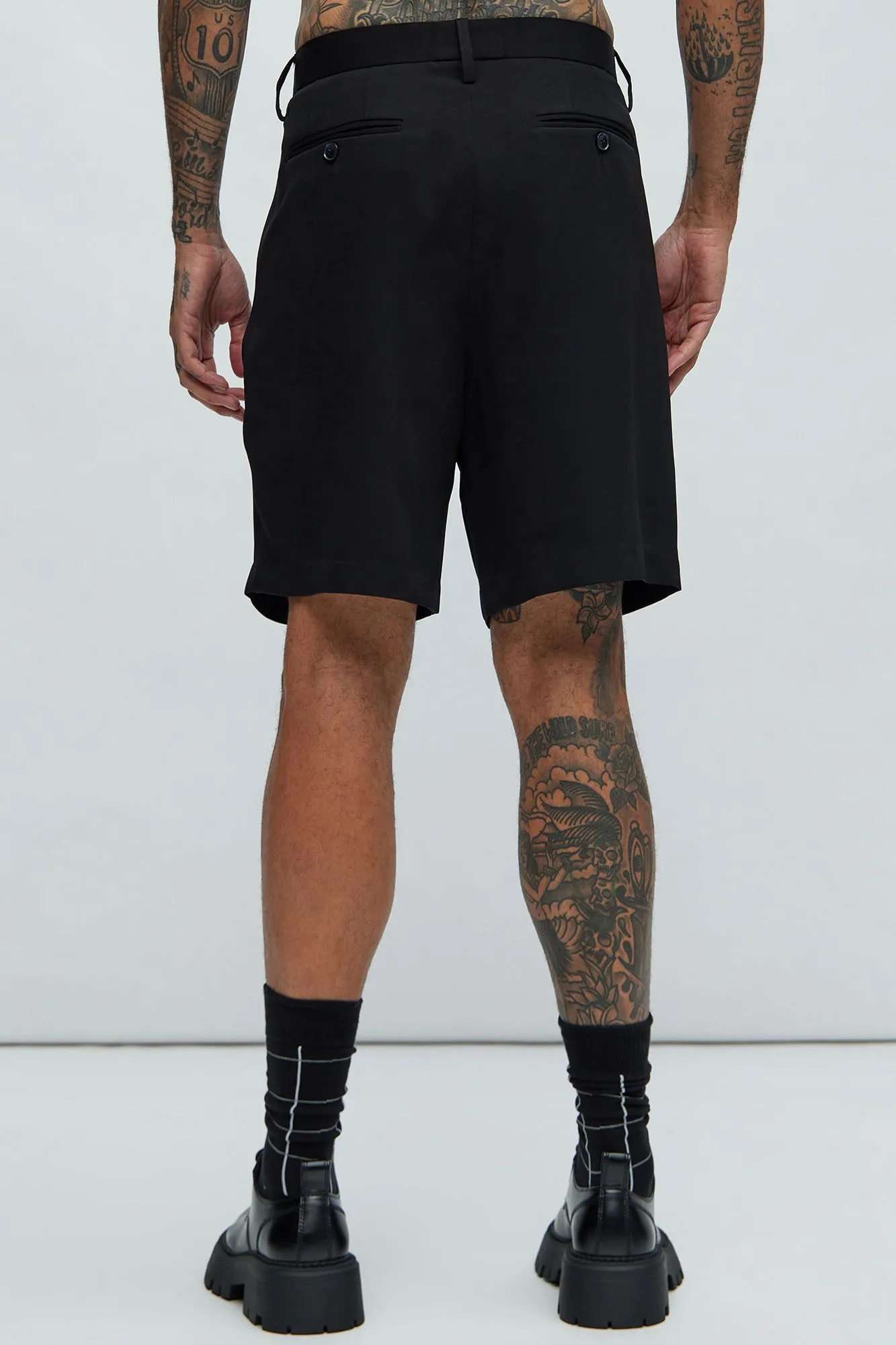 Anchor Suit Shorts - Black