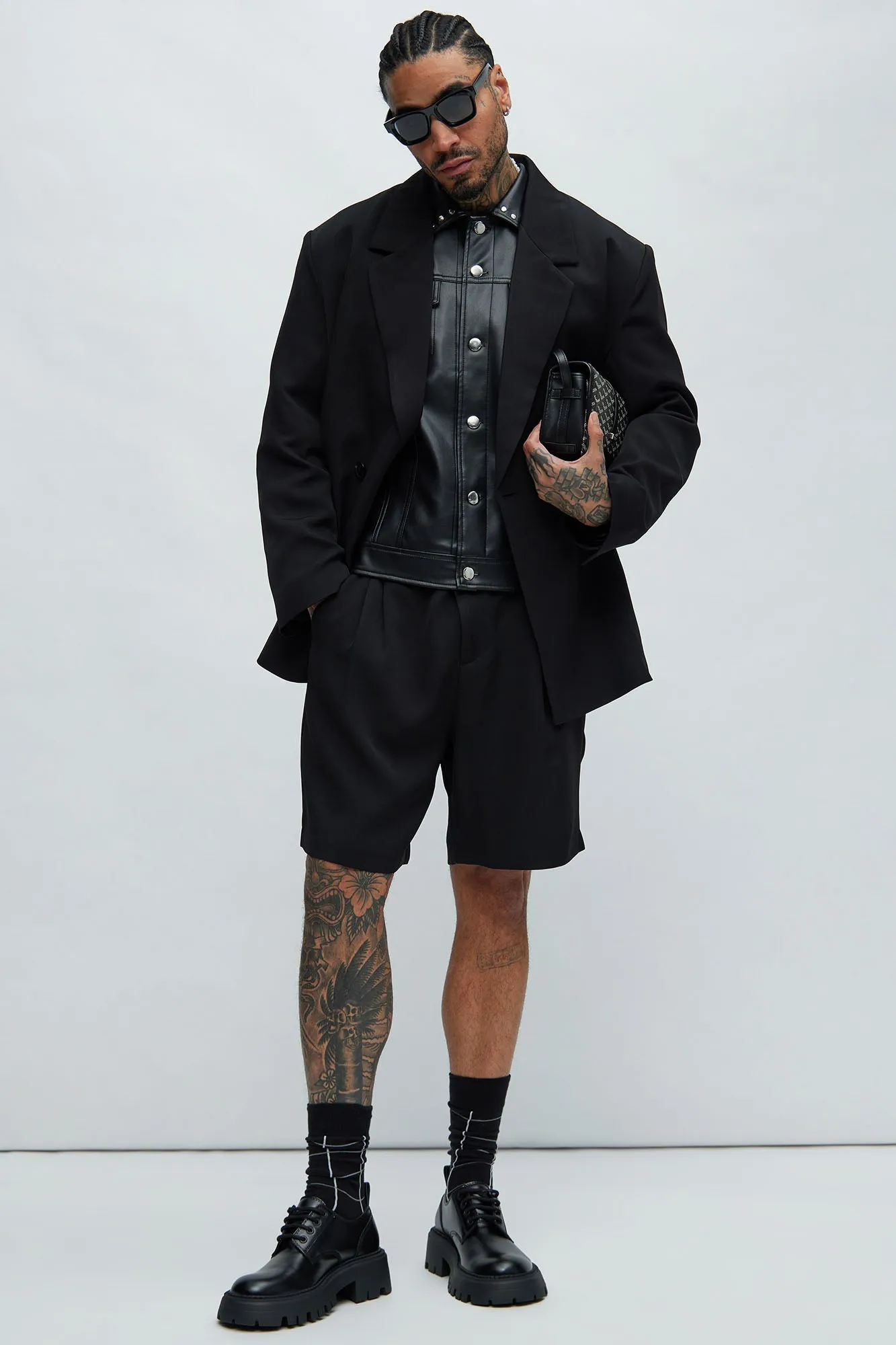 Anchor Suit Shorts - Black
