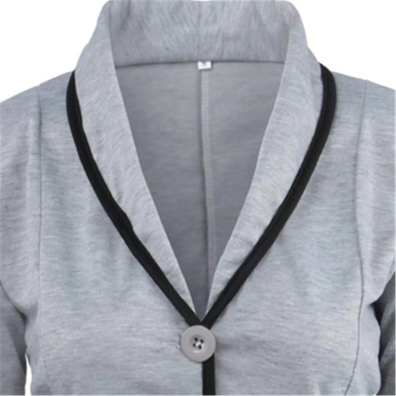 Andongnywell Women's Formal Two Button Slim Fitted Office Work Blazers Jackets Suits Overcoats Outwear (Light Gray,XX-Large)