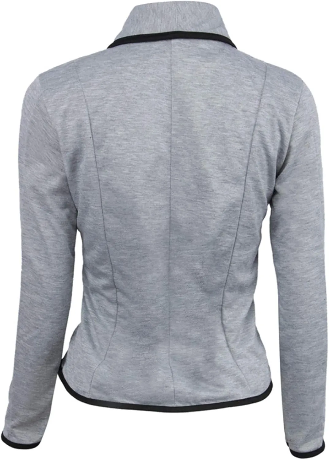 Andongnywell Women's Formal Two Button Slim Fitted Office Work Blazers Jackets Suits Overcoats Outwear (Light Gray,XX-Large)