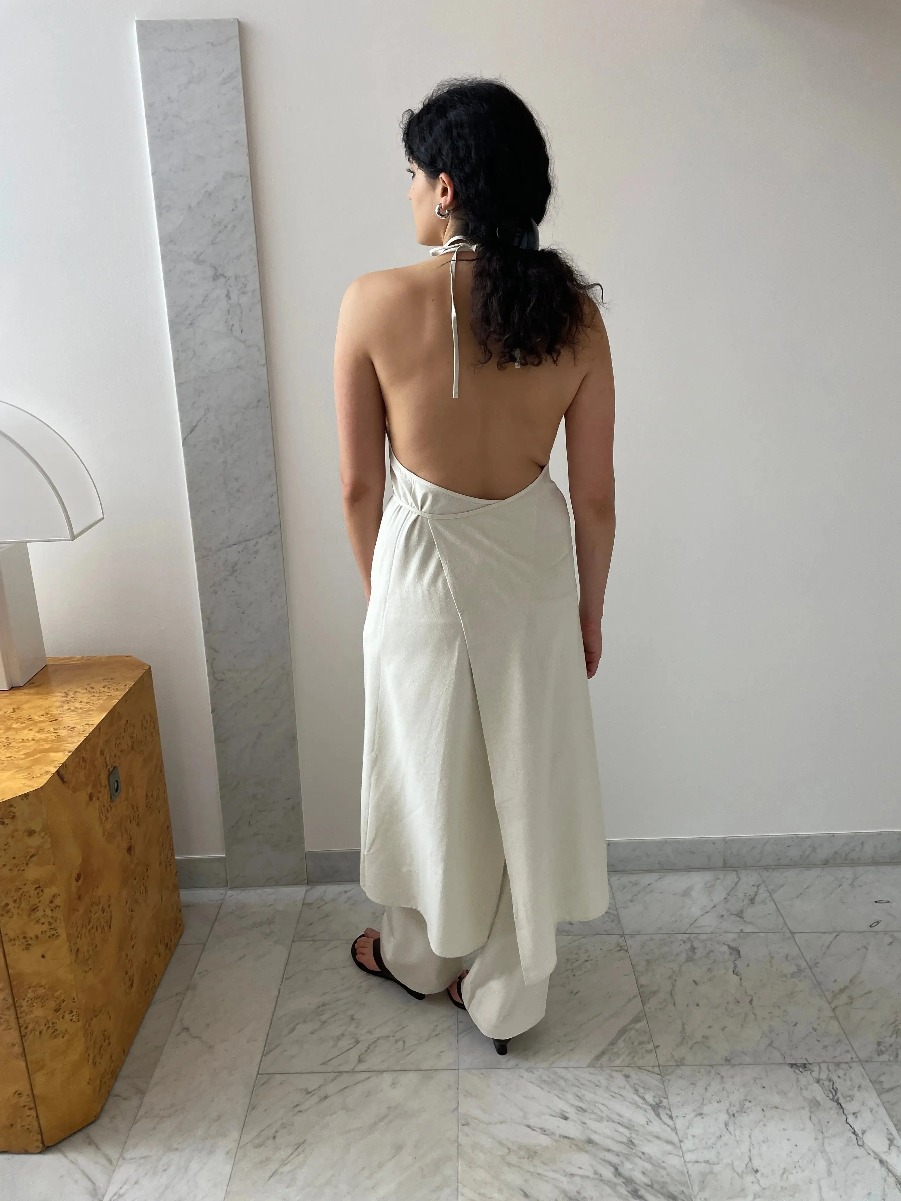 Apron Dress, Off White