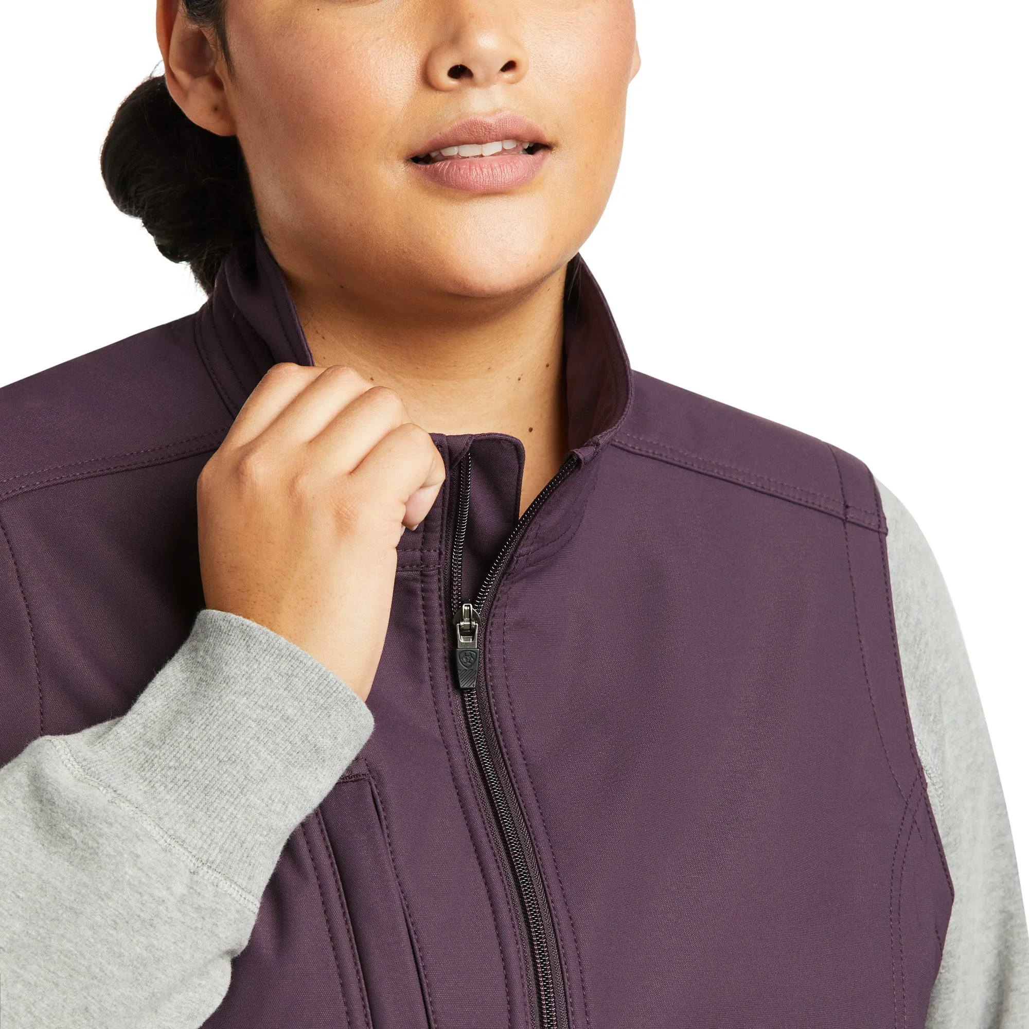 Ariat® Women's Rebar Stretch Plum Perfect Softshell Vest 10037625