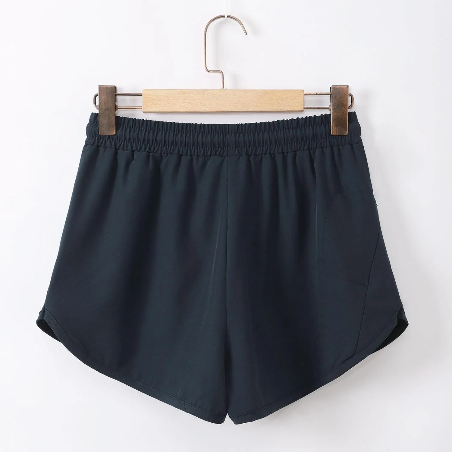 Athletic Shorts for Women Drawstring Elastic High Waisted Running Sport Yoga Mini Shorts Workout Shorts