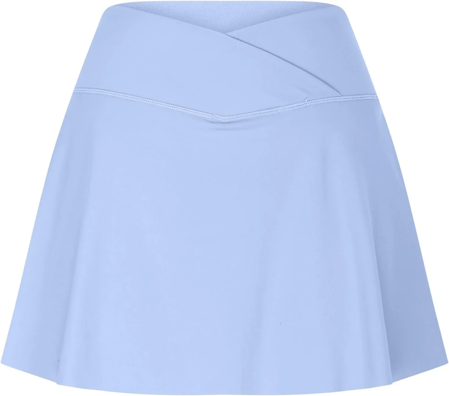 Athletic Shorts for Women High Waisted Flowy Ruffle Skirt Overlay for Workout Running Tennis with Pocket