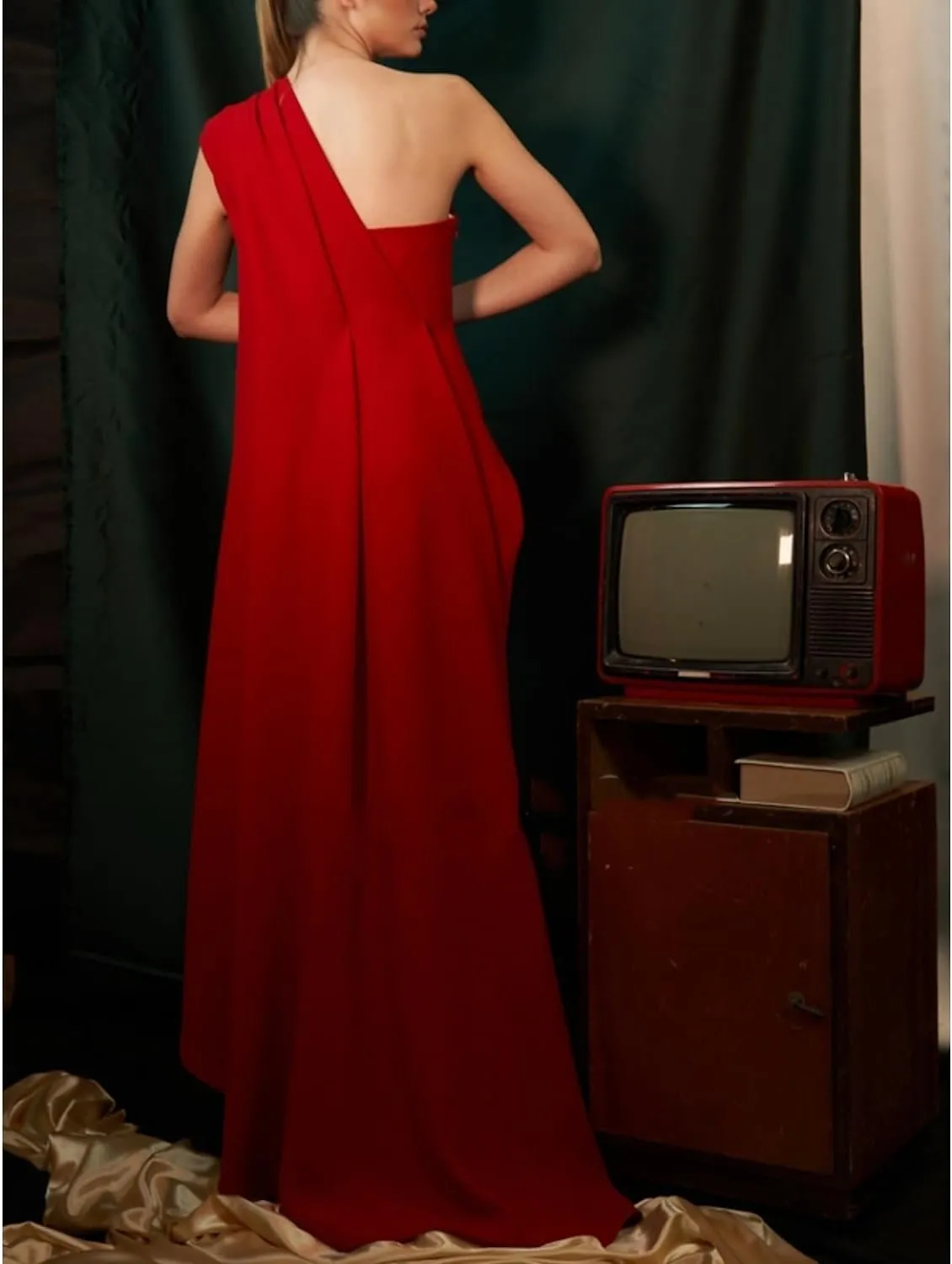 Beach Wedding Sheath Evening Gown Elegant Dress Formal Sleeveless One Shoulder Stretch Chiffon Masquerade Dress 2025