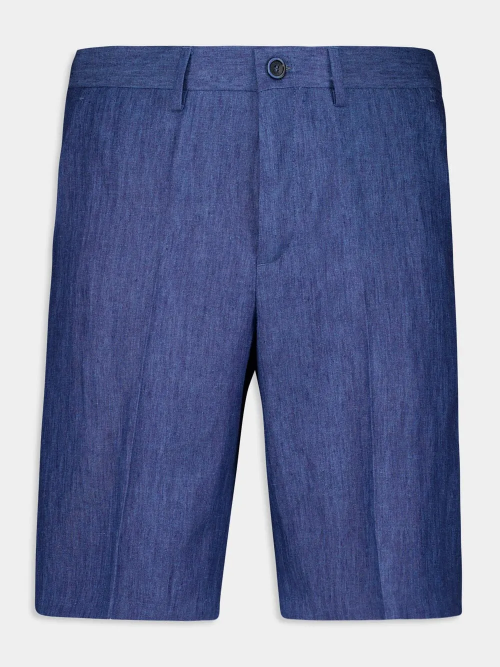Bermuda Blue Linen Shorts