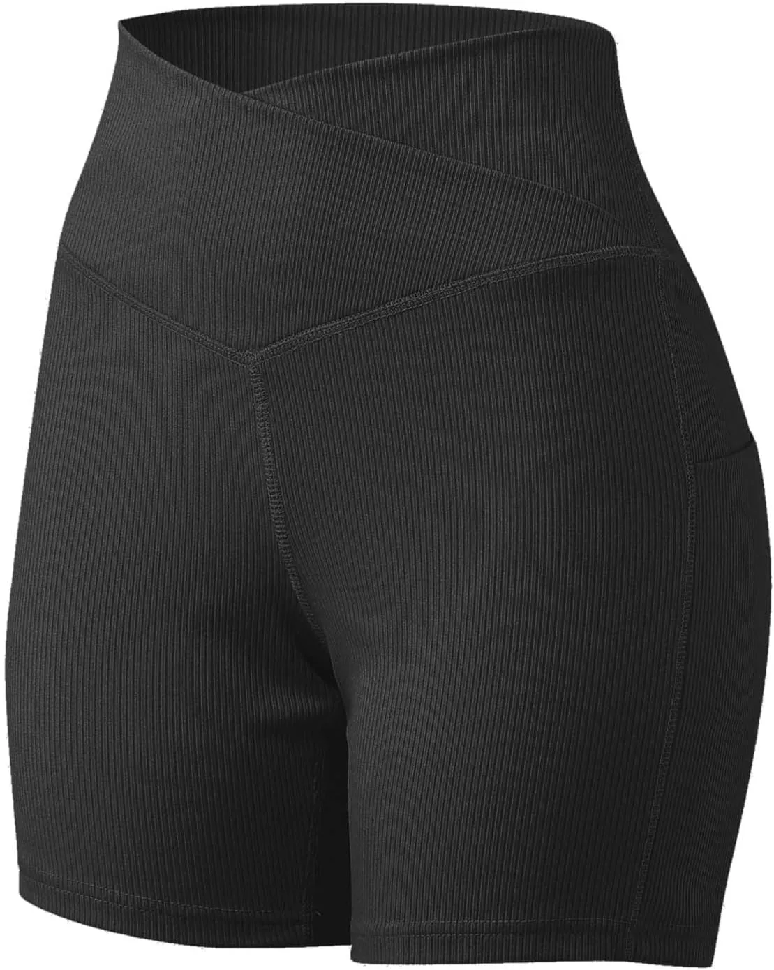 Bicycle Shorts for Women High Waist Tummy Control Butt Lifting Short Leggings Athletic Gym Yoga Pants with Pockets