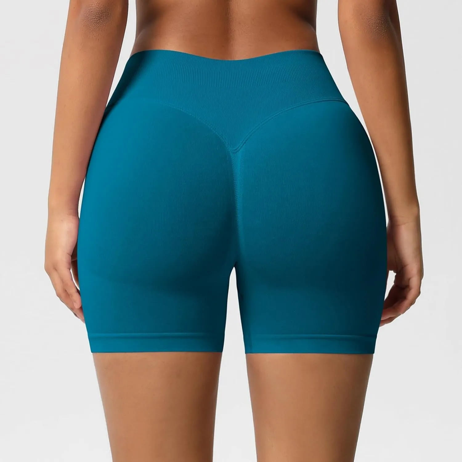 Biker Shorts Women Athletic Spandex High Waisted Tight Tummy Control Compression Gym Workout Running Yoga Shorts
