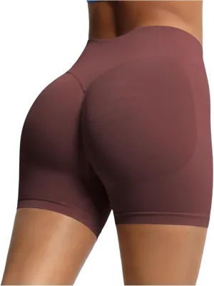 Biker Shorts Women Athletic Spandex High Waisted Tight Tummy Control Compression Gym Workout Running Yoga Shorts