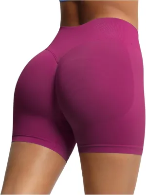 Biker Shorts Women Athletic Spandex High Waisted Tight Tummy Control Compression Gym Workout Running Yoga Shorts