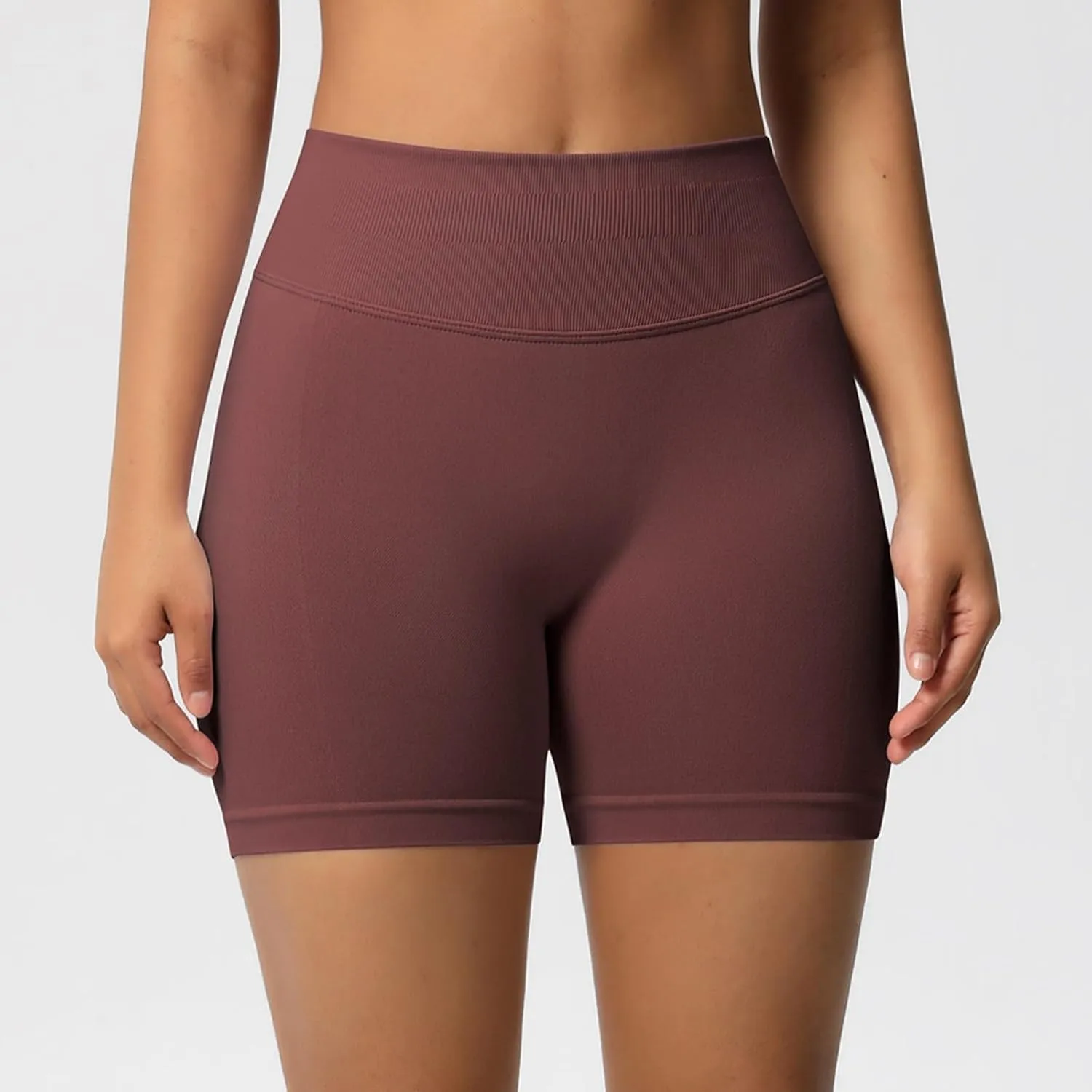 Biker Shorts Women Athletic Spandex High Waisted Tight Tummy Control Compression Gym Workout Running Yoga Shorts