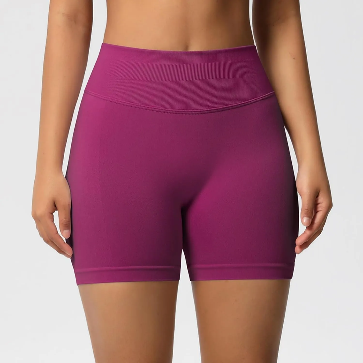 Biker Shorts Women Athletic Spandex High Waisted Tight Tummy Control Compression Gym Workout Running Yoga Shorts
