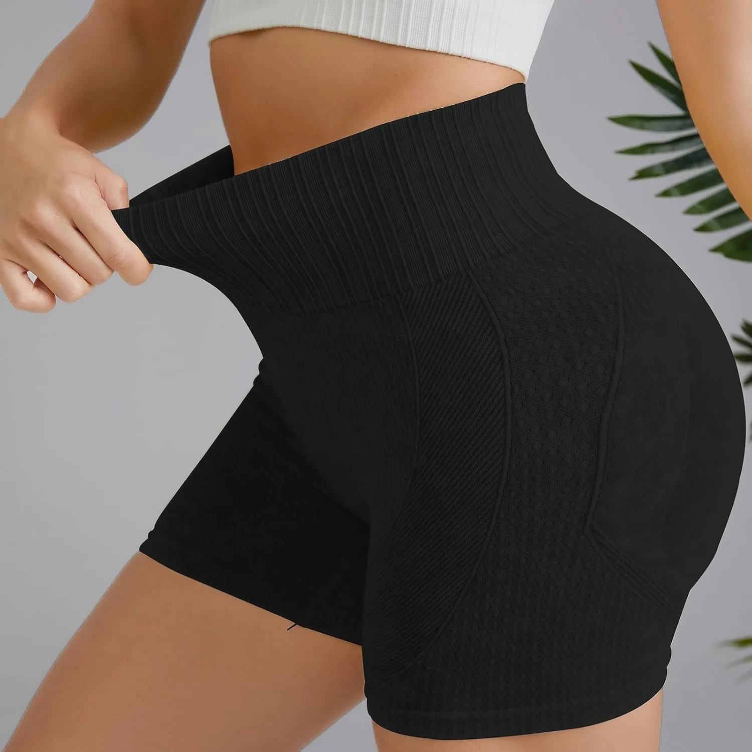 Biker Shorts Women Smile Contour Seamless Workout Shorts Soft Stretch Running Dance Volleyball Gym Sport Fitness Shorts