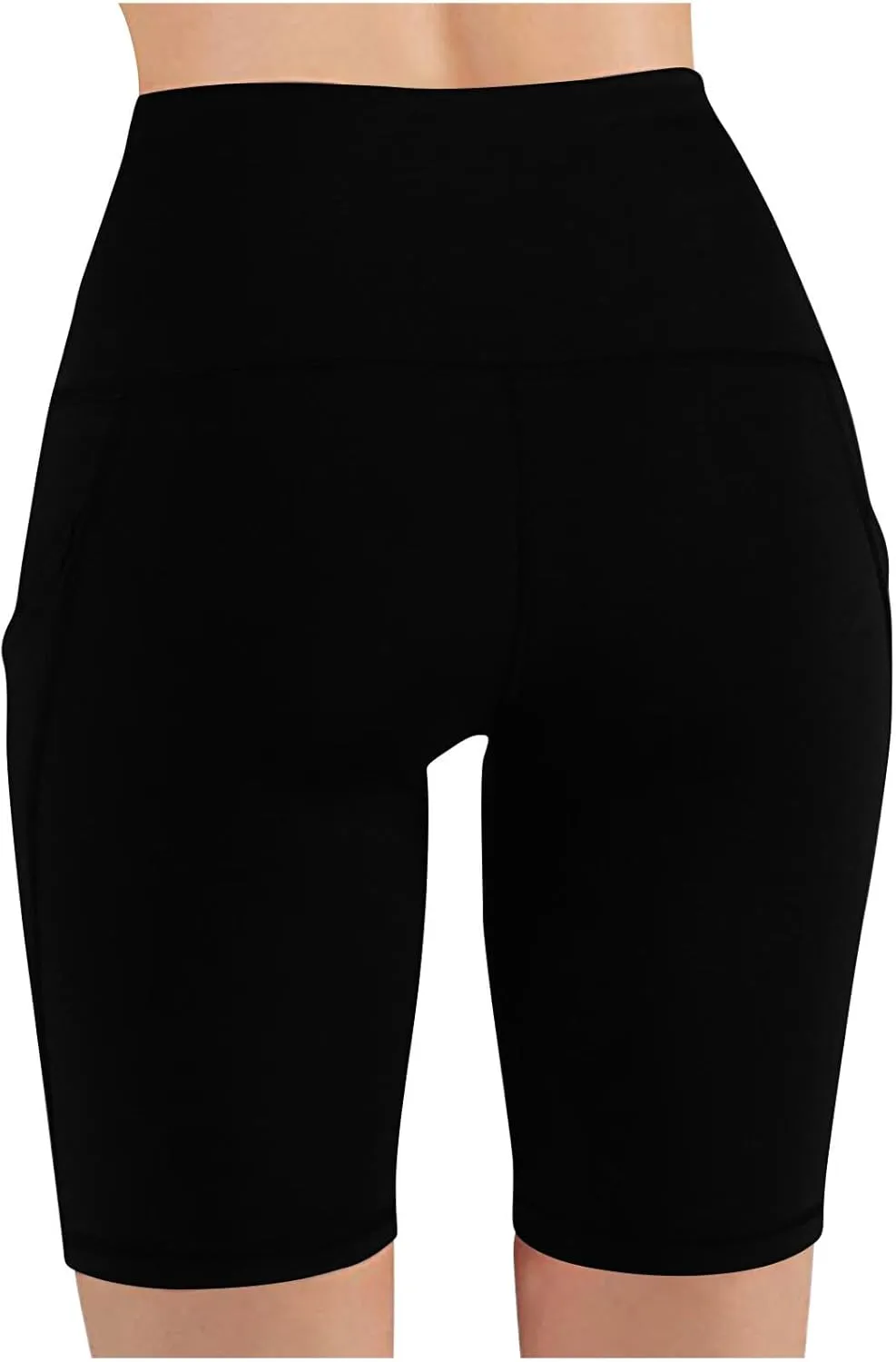 Biker Shorts Women with Pockets Tummy Control Workout Yoga Shorts High Waisted Plus Size Athletic Shorts Gym Leggings