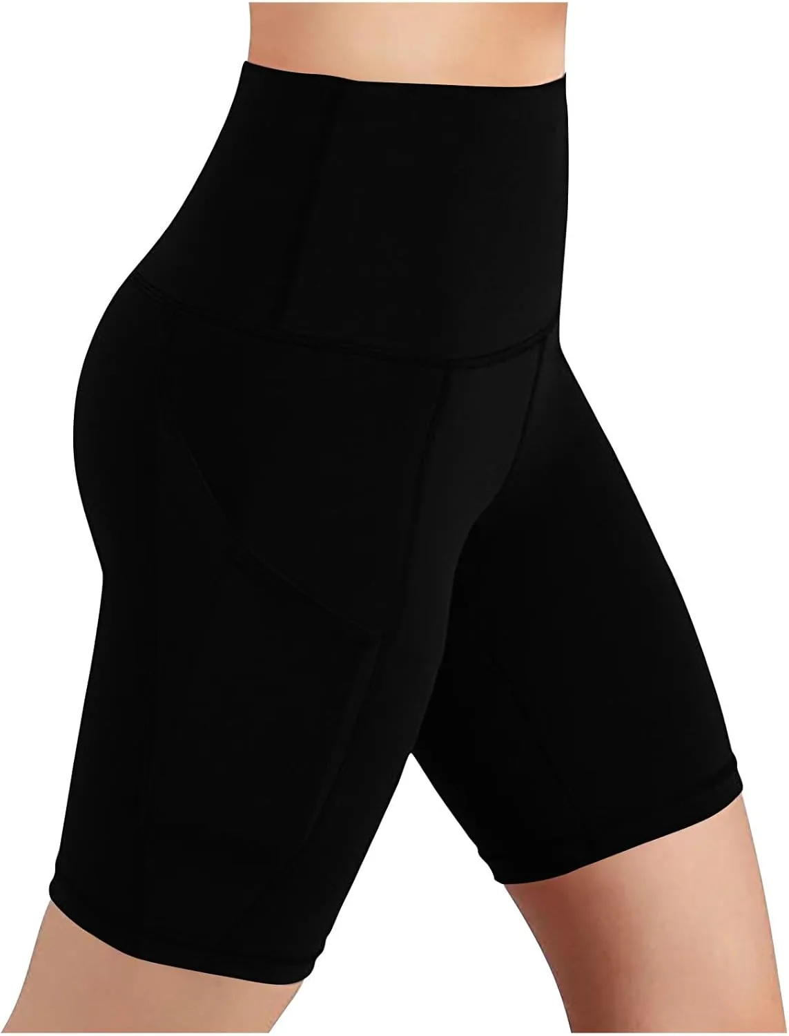 Biker Shorts Women with Pockets Tummy Control Workout Yoga Shorts High Waisted Plus Size Athletic Shorts Gym Leggings