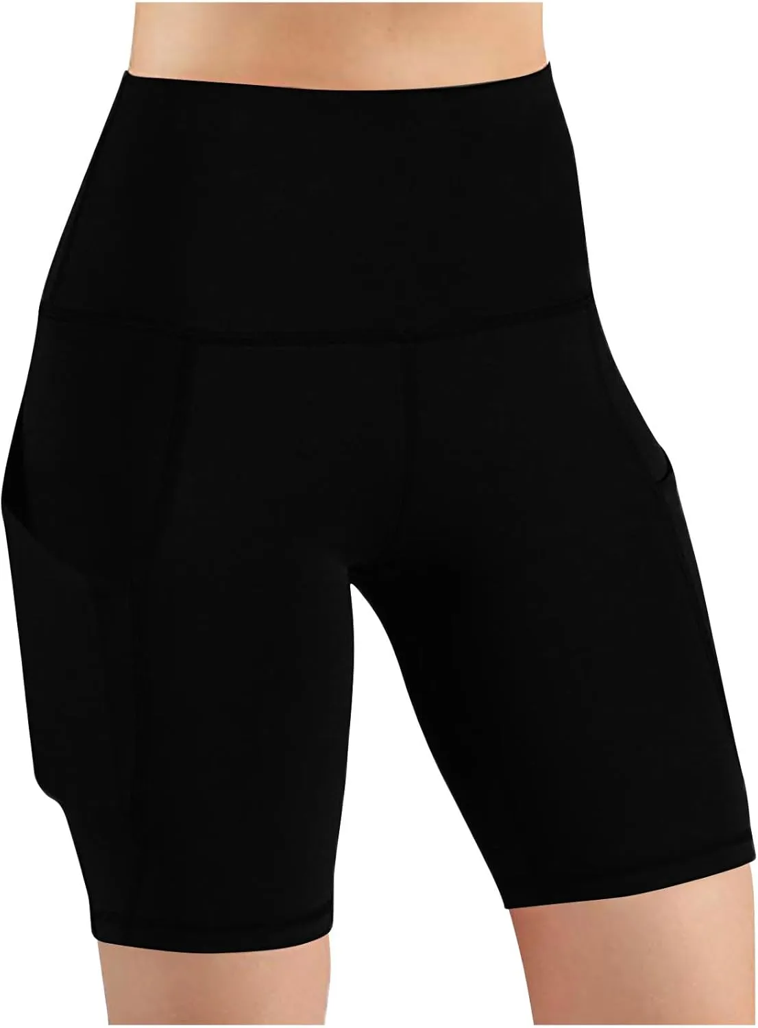 Biker Shorts Women with Pockets Tummy Control Workout Yoga Shorts High Waisted Plus Size Athletic Shorts Gym Leggings