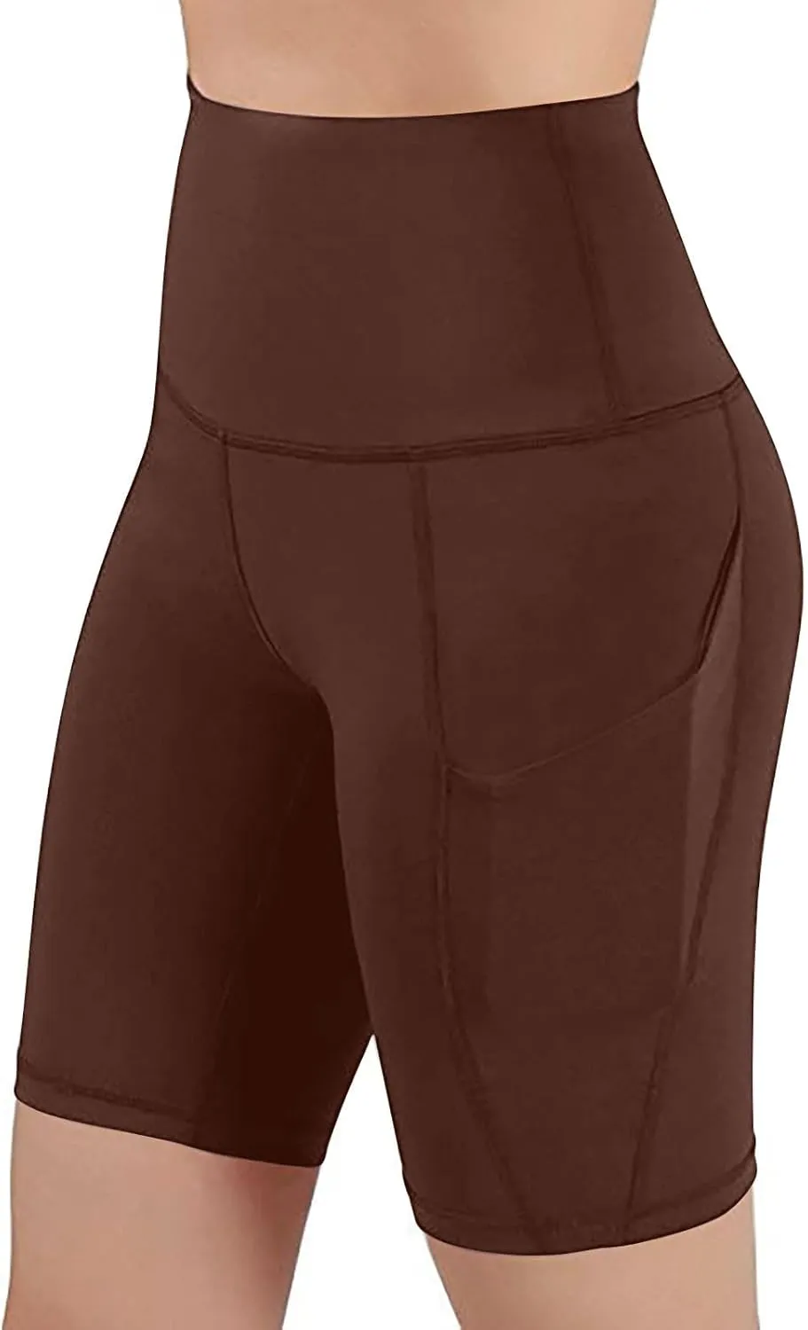 Biker Shorts Women with Pockets Tummy Control Workout Yoga Shorts High Waisted Plus Size Athletic Shorts Gym Leggings