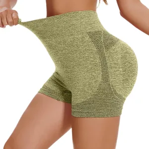 Biker Shorts Women Women Butt Lifting Shorts Pockets High Waisted Biker Anti Cellulite Up Workout Gym Shorts Scrunch