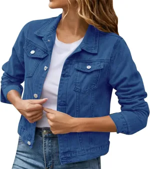 Black Denim Jacket For Women Denim Jacket For Women Leopard Print Retro Shape Jacket Woman Jacket