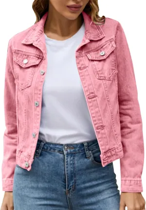 Black Denim Jacket For Women Denim Jacket For Women Leopard Print Retro Shape Jacket Woman Jacket