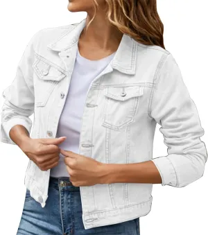 Black Denim Jacket For Women Denim Jacket For Women Leopard Print Retro Shape Jacket Woman Jacket