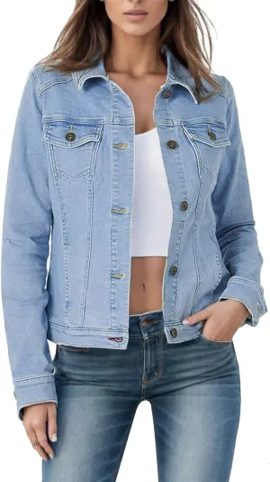 Black Denim Jacket For Women Women's Denim Jacket New Slim Fit Jacket Woman Jacket