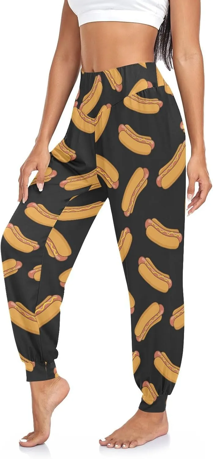 Boho Pants Harem Pants Yoga Trousers for Woman Hot Dog Loose Beach Pants