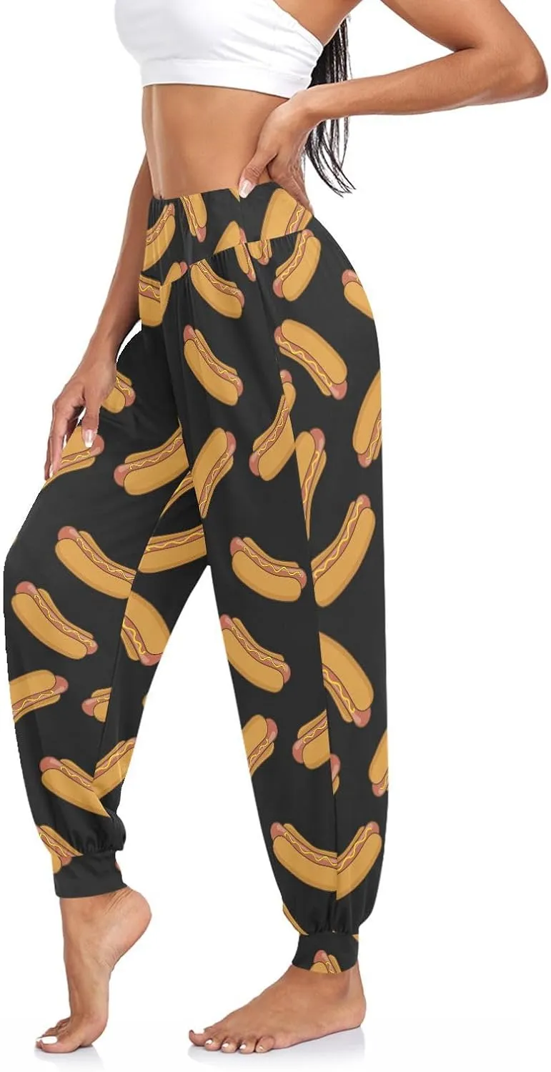 Boho Pants Harem Pants Yoga Trousers for Woman Hot Dog Loose Beach Pants