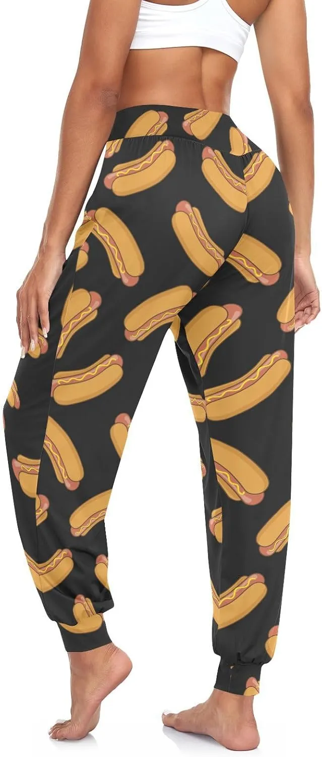 Boho Pants Harem Pants Yoga Trousers for Woman Hot Dog Loose Beach Pants