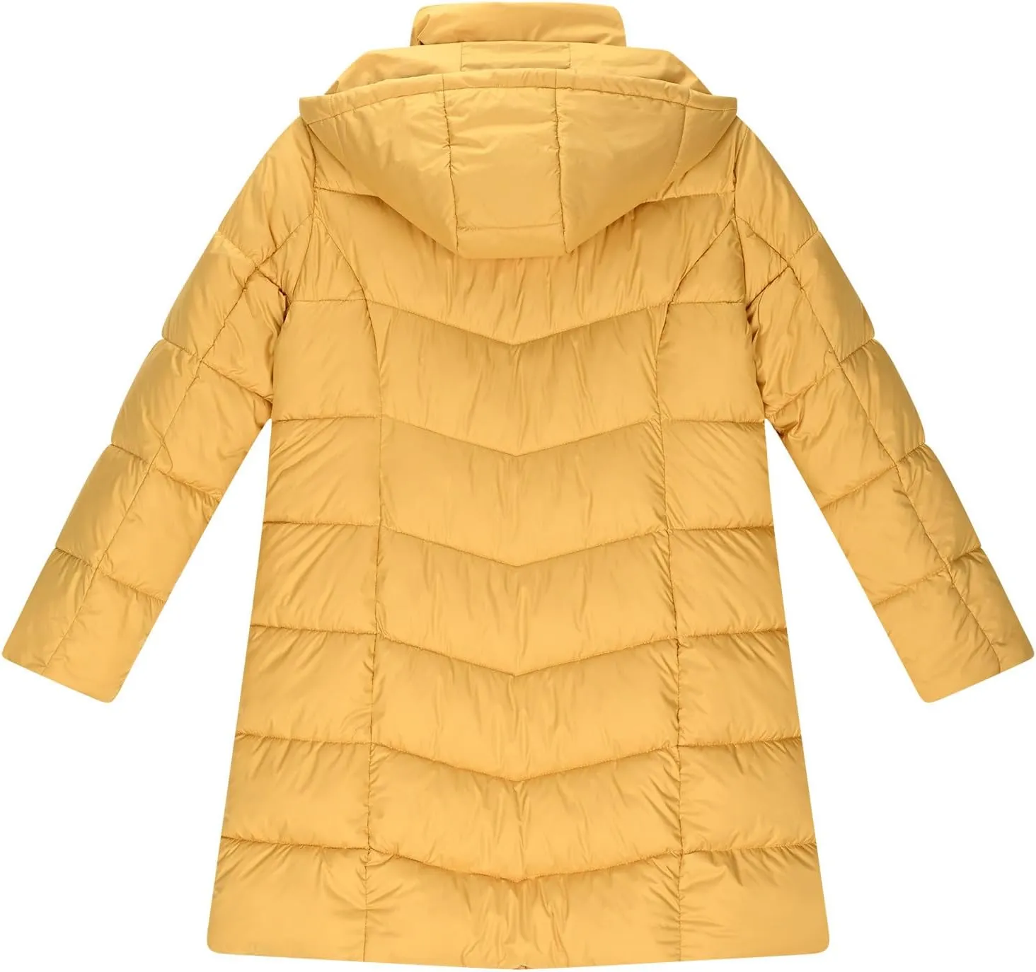 Borniu Women Winter Down Puffer Coat Warm Hooded Down Jacket Quilted Thicken Puffer Jacket Outerwear with Pockets
