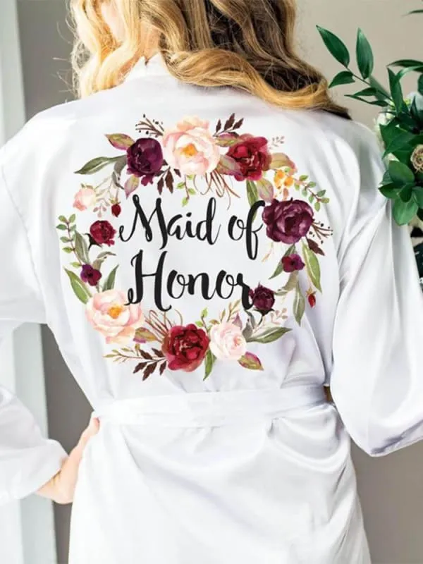 Bridelily Personalized Floral Bride & Bridesmaids Robes