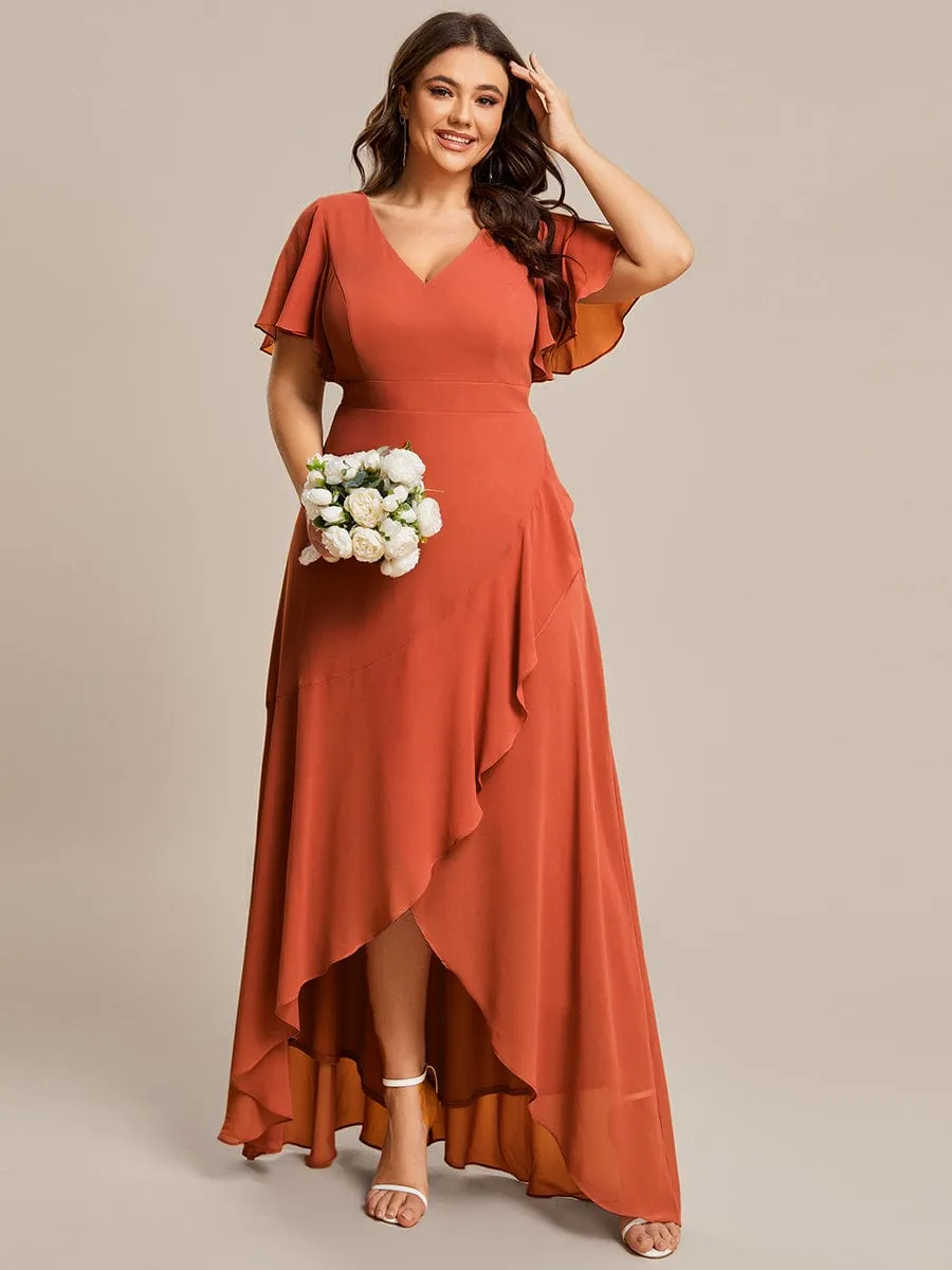 Burnt Orange Bridesmaid Gowns