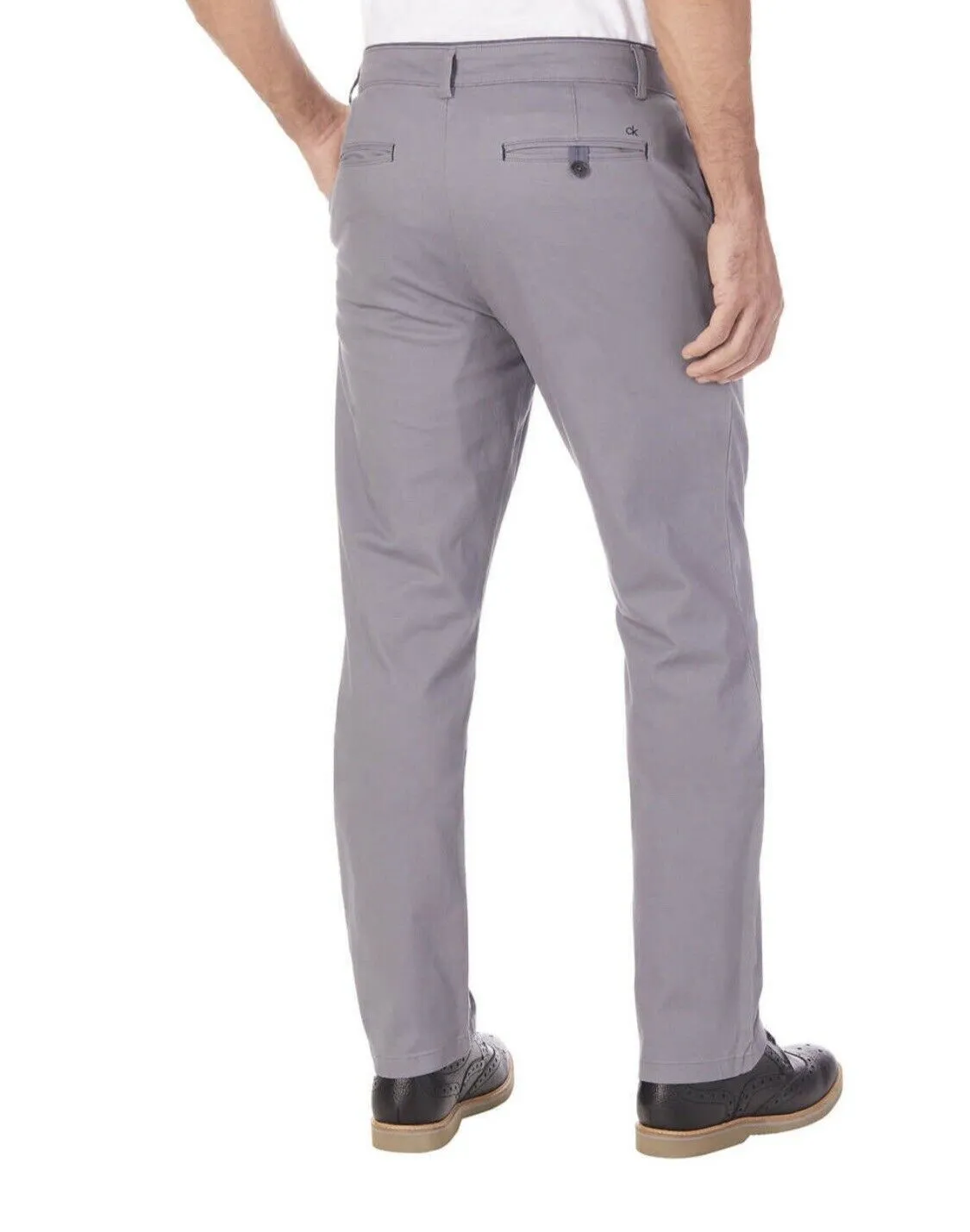 Calvin Klein Men's 5 Stretch Pocket Print Twill Pant Spear
