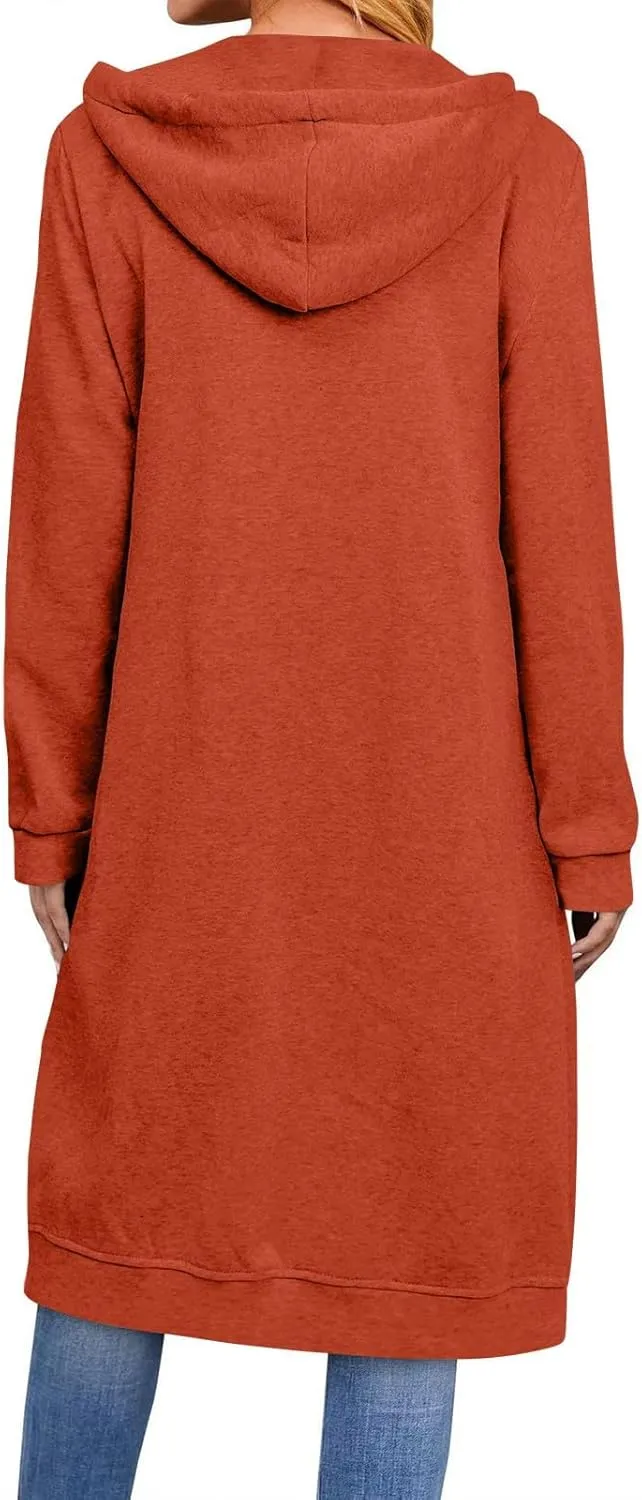 Cardigan Sweaters for Women Lightweight Fall Cardigan Sweaters with Pocket Zip Up Hoodie Women