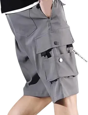 Cargo Shorts for Men Zipper Fly Relaxed Straight Leg Lightweight Work Shorts Casual 2025 Summer Tactical Pants